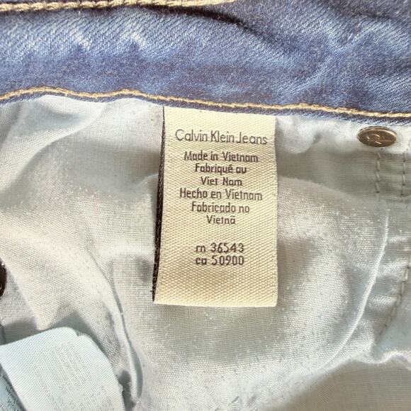 Calvin Klein Vtg Womens Jeans Slim Straight Leg Low Rise Urban Cool Size 12 - Picture 3 of 8